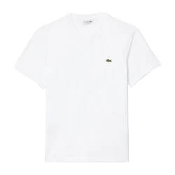 Lacoste T-Shirt V-Neck Tee Weiß/Creme/Khaki