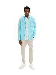 TOM TAILOR Hemd und T-Shirt Denim Hellblau/Türkis