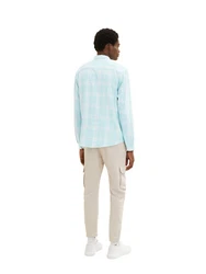 TOM TAILOR Hemd und T-Shirt Denim Hellblau/Türkis