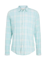 TOM TAILOR Hemd und T-Shirt Denim Hellblau/Türkis