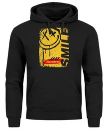 Hoodie Hoodie Herren Print Aufdruck Smile Graffiti Design Drippy Face