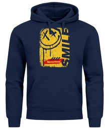 Hoodie Hoodie Herren Print Aufdruck Smile Graffiti Design Drippy Face