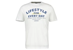 LERROS T-Shirt *Lifestyle for every day* Weiß/Grau/Khaki/Creme/Dunkelblau