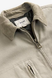 Next Hemdjacke mit durchgehendem RV Khaki/Beige