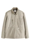 Next Hemdjacke mit durchgehendem RV Khaki/Beige