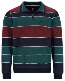 Sweatshirt Herren Sweatshirt mit Troyerkragen (1-tlg) Stay Fresh bgelfrei