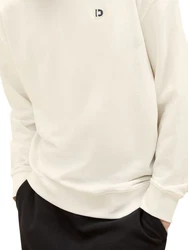 TOM TAILOR Sweatshirt Beige/Khaki/Weiß/Creme/Orange