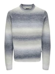 ONLY & SONS Strickpullover ONSTIMBER REG 5 SPRAY CREW KNIT Grau (8089)