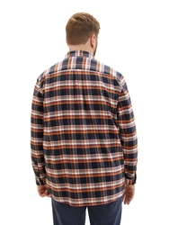 TOM TAILOR T-Shirt Rot/Braun/Orange/Hellblau