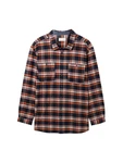 TOM TAILOR T-Shirt Rot/Braun/Orange/Hellblau