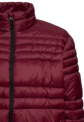 Oklahoma Jeans Steppjacke mit Stehkragen Dunkelrot/Bordeaux