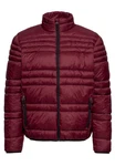 Oklahoma Jeans Steppjacke mit Stehkragen Dunkelrot/Bordeaux
