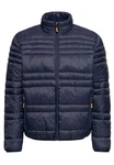 Oklahoma Jeans Steppjacke mit Stehkragen Dunkelblau