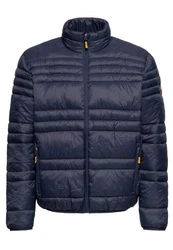 Oklahoma Jeans Steppjacke mit Stehkragen Dunkelblau