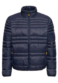 Oklahoma Jeans Steppjacke mit Stehkragen Dunkelblau