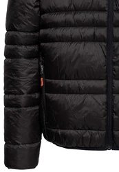 Oklahoma Jeans Steppjacke mit Stehkragen Schwarz/Braun