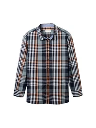 TOM TAILOR T-Shirt Grau/Blau/Hellblau