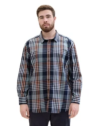 TOM TAILOR T-Shirt Grau/Blau/Hellblau