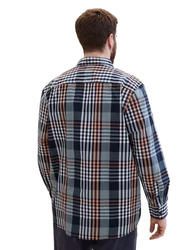 TOM TAILOR T-Shirt Grau/Blau/Hellblau