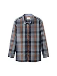 TOM TAILOR T-Shirt Grau/Blau/Hellblau