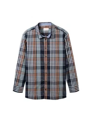TOM TAILOR T-Shirt Grau/Blau/Hellblau
