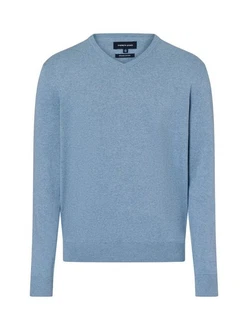 Andrew James Strickpullover Blau/Hellblau