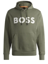 BOSS ORANGE Hoodie Webasic_hood Dunkelgrün/Grün/Braun