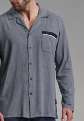 GTZBURG Pyjama Schlafanzug blau