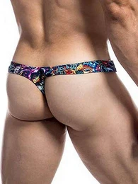 String C4M Pouch Enhancing Thong Underwear Tattoo S