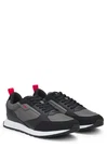 HUGO Sneaker Icelin grau/dunkelgrau/rot/schwarz