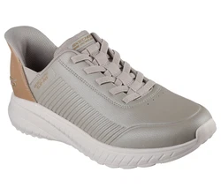 Skechers BOBS SQUAD CHAOS HEEL PREFERRED Slip-On Sneaker Beige/Braun/Khaki/Grau