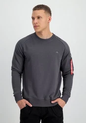 Alpha Industries Sweatshirt X-Fit Sweat Dunkelgrau/Dunkelblau/Hellgrau/Grau