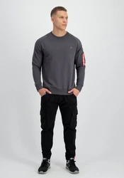 Alpha Industries Sweatshirt X-Fit Sweat Dunkelgrau/Dunkelblau/Hellgrau/Grau