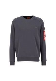 Alpha Industries Sweatshirt X-Fit Sweat Dunkelgrau/Dunkelblau/Hellgrau/Grau