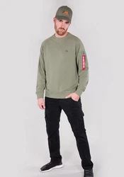 Alpha Industries Sweatshirt X-Fit Sweat Dunkelgrün/Grün/Khaki