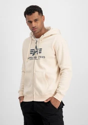 ALPHA INDUSTRIES Sweatjacke Beige/Khaki/Braun