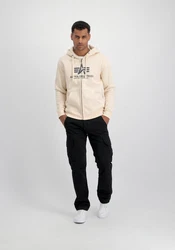 ALPHA INDUSTRIES Sweatjacke Beige/Khaki/Braun
