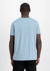 Alpha Industries T-Shirt Basic Embroidery Blau/Hellblau
