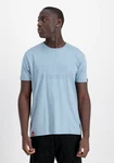 Alpha Industries T-Shirt Basic Embroidery Blau/Hellblau