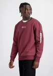 Alpha Industries Men Sweatshirts Organics Sweater Dunkelrot/Rot/Bordeaux