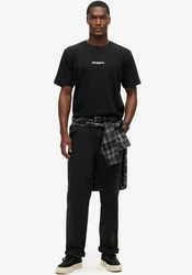 Superdry Rundhalsshirt MICRO LOGO GRAPHIC LOOSE TEE schwarz