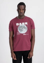 Alpha Industries T-Shirt Dark Side Dunkelrot/Rot/Lila