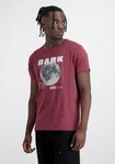 Alpha Industries T-Shirt Dark Side Dunkelrot/Rot/Lila