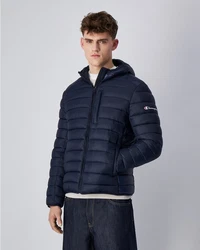 Champion Steppjacke Hooded Jacket Dunkelblau/Blau/Hellblau