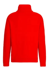 BOSS V-Ausschnitt Pullover Zartic mit Reißverschluss grün