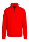 BOSS V-Ausschnitt Pullover Zartic mit Reißverschluss grün
