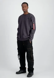 Alpha Industries Sweater X-Fit Label Dunkelgrau/Dunkelblau/Lila/Hellgrau/Grau