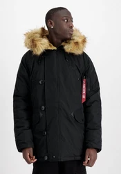 Alpha Industries Winterjacke Explorer Schwarz