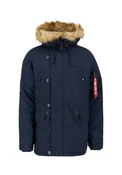 Alpha Industries Winterjacke Explorer Dunkelblau/Blau/Hellblau