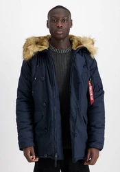 Alpha Industries Winterjacke Explorer Dunkelblau/Blau/Hellblau